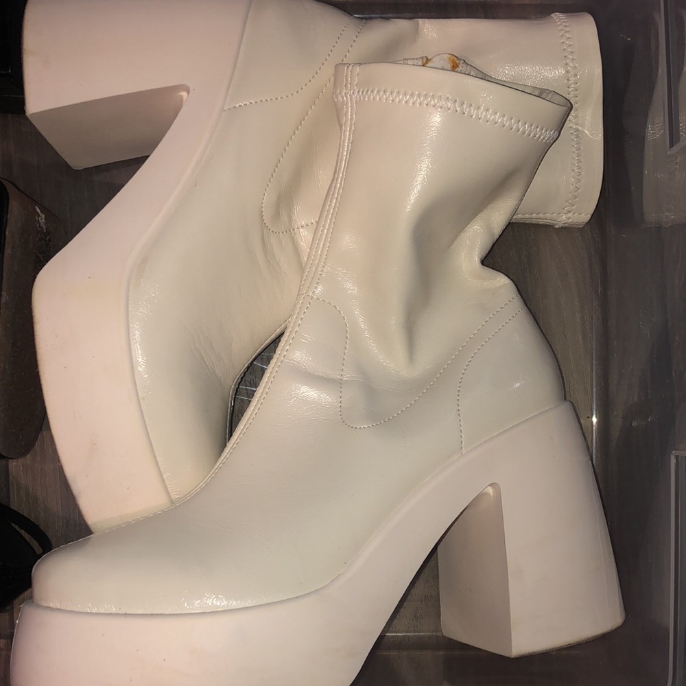 White Platform Boot - image 1